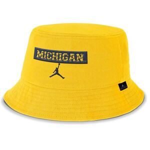 Michigan Wolverines Jordan Brand Men’s Apex Bucket Hat Size L Yellow New